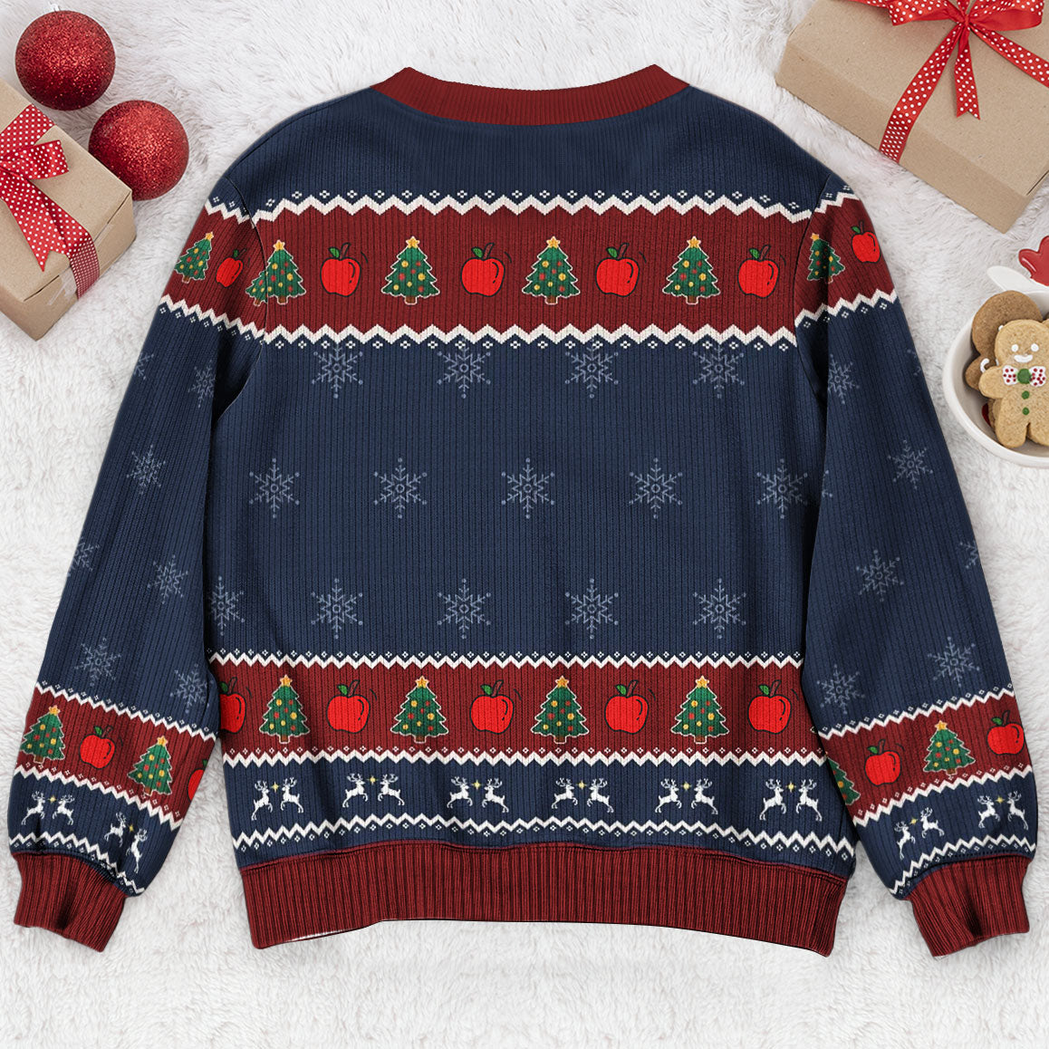 My Dog Ate My Lesson Plan - Teacher Christmas Gift - Personalized Ugly Sweater