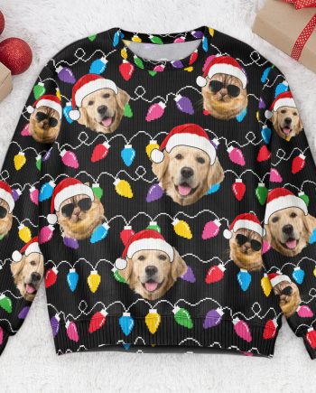 Custom Face Christmas Family Pet Funny Xmas Leds - Personalized Photo Ugly Sweater