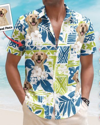 Custom Photo Funny Pet Family Friends Summer Tiki Bar - Custom Photo Hawaiian Shirts