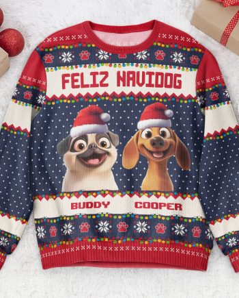 Feliz Navidog - Personalized Ugly Sweater