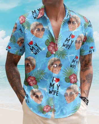 I Love My Wife Summer Vacation For Husband - Personalized Hawaiian Shirt