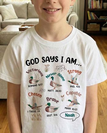Mallard Duck God Says I Am - Personalized Shirt