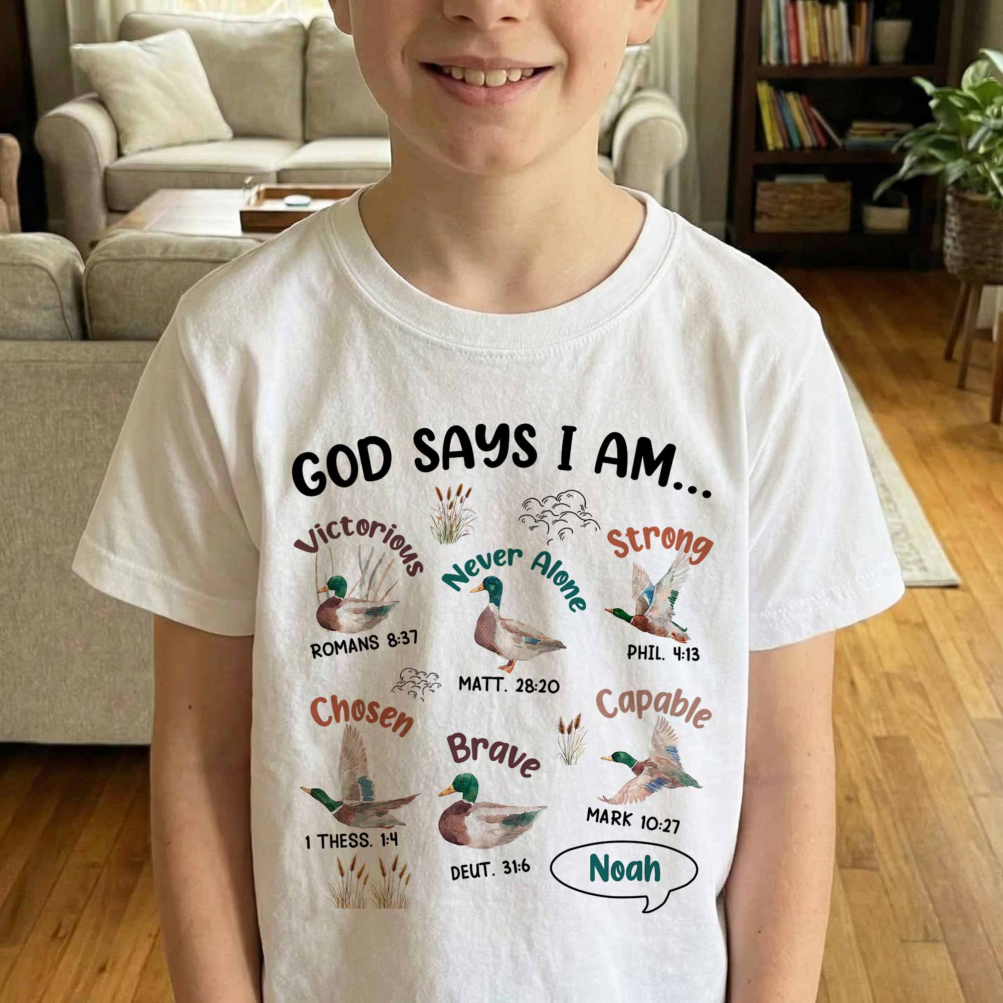 Mallard Duck God Says I Am - Personalized Shirt