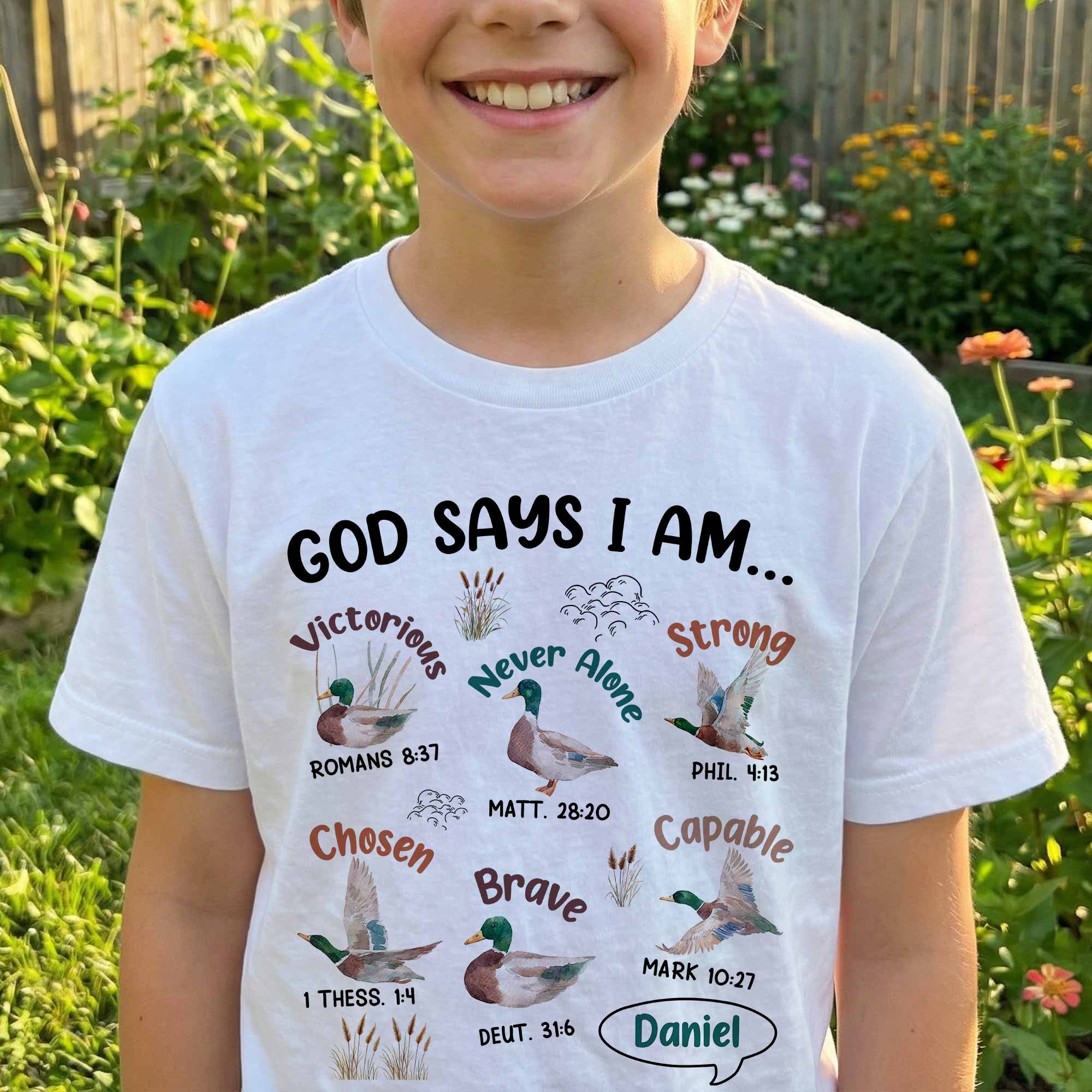 Mallard Duck God Says I Am - Personalized Shirt