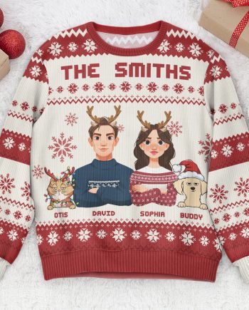 This Is Our Family - Personalized Ugly Sweater